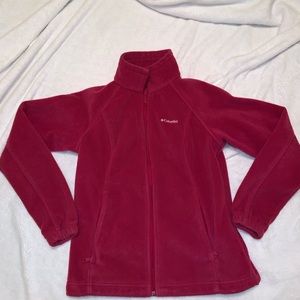 Hot pink Columbia plush